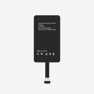 #1B Micro USB (Narrow Side Down) 5W Wireless Receiver for Phones - Top-Center/Bottom-Center Ports