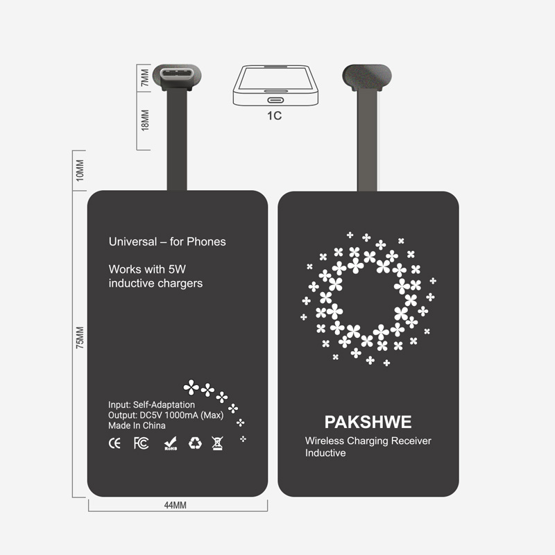 #1C USB-C Wireless Charging Receiver for Phones