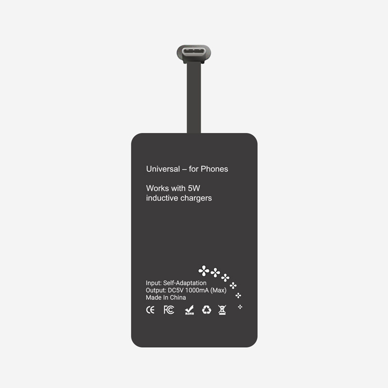 #1C USB-C Wireless Charging Receiver for Phones - Back