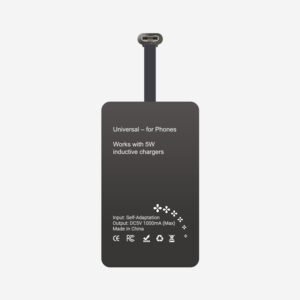 #1C 5W USB-C Wireless Charging Receiver for Phones - Designed for Top-Center/Bottom-Center Ports