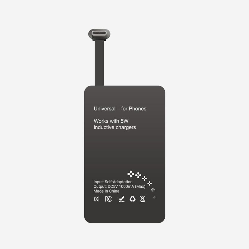 #2C USB-C Wireless Charging Receiver for Phones - Back