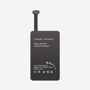 #2C 5W Type-C Wireless Charging Receiver - Compatible with Phones Having Top-Left/Bottom-Right Ports