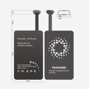 #3C USB-C Wireless Charging Receiver for Phones