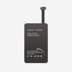 #3C Wireless Charging Receiver for Phones (USB Type-C, 5W) - Fits Top-Right/Bottom-Left Ports