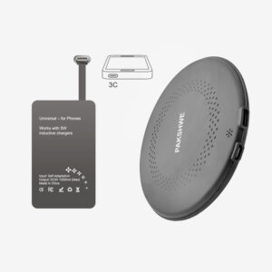 Pakshwe #3C 5W Wireless Charging Kit for USB-C Phones - Black