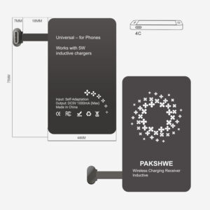 #4C USB-C Wireless Charging Receiver for Phones