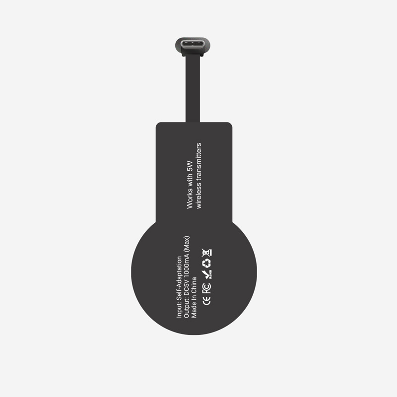 Roses #1C USB-C Wireless Charging Receiver for Phones - Back